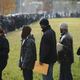 Job seekers wait in line at Kennedy-King College to attend a job fair hosted by the city of Chicago, Nov. 9, 2012.
Scott Olson/Getty Images